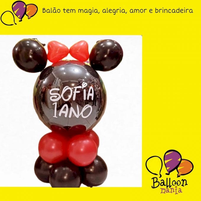 ARRANJO BALOES C/13 BALOES 11¨, BIG BALAO, BUBBLE, PERSONALIZACAO NA BASE