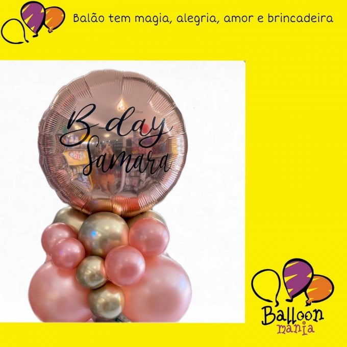 ARRANJO BALOES 6 CHRO, 9 PRL, METLIZADO, PERSONALIZACAO