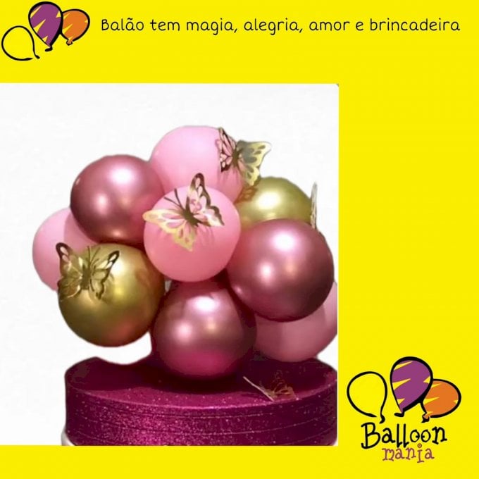 ARRANJO TOPO DE BOLO  6 CHRO, 6 PRL, 3 BORB