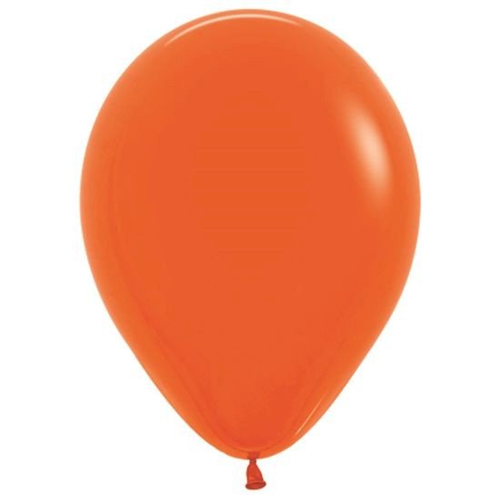 BALAO LATEX FASHION LARANJA R12 UNIDADE