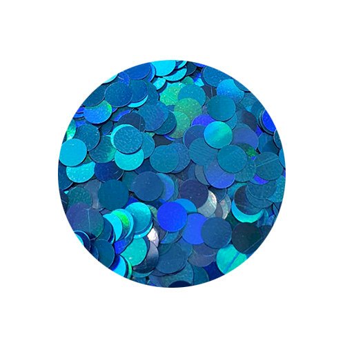 CONFETE METALIZADO PARA BALAO AZUL 0,6CM 100GRAMAS