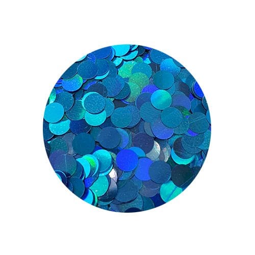 CONFETE METALIZADO PARA BALAO AZUL 0,6CM 100GRAMAS