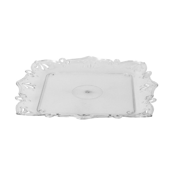 PRATO PARA DEOCES QUADRADO 25CM CRISTAL