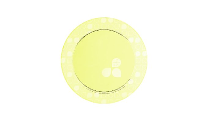 PRATO REDONDO ACRILICO 15CM C/10 UND VERDE NEON