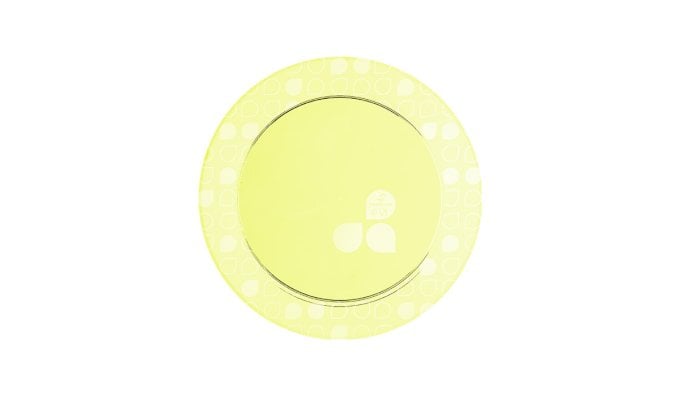 PRATO REDONDO ACRILICO 15CM C/10 UND VERDE NEON