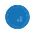 PRATO REDONDO ACRILICO 15CM C/10 UND AZUL ROYAL