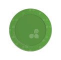 PRATO REDONDO ACRILICO 15CM C/10 UND VERDE ESCURO