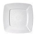 PRATO QUADRADO 18CM C/10 UND BRANCO