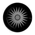 PRATO REDONDO 18CM C/10 UND PRETO