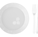 KIT REFEICAO 10 PRATOS 10 GARFOS E 10 FACAS FORTE BRANCO