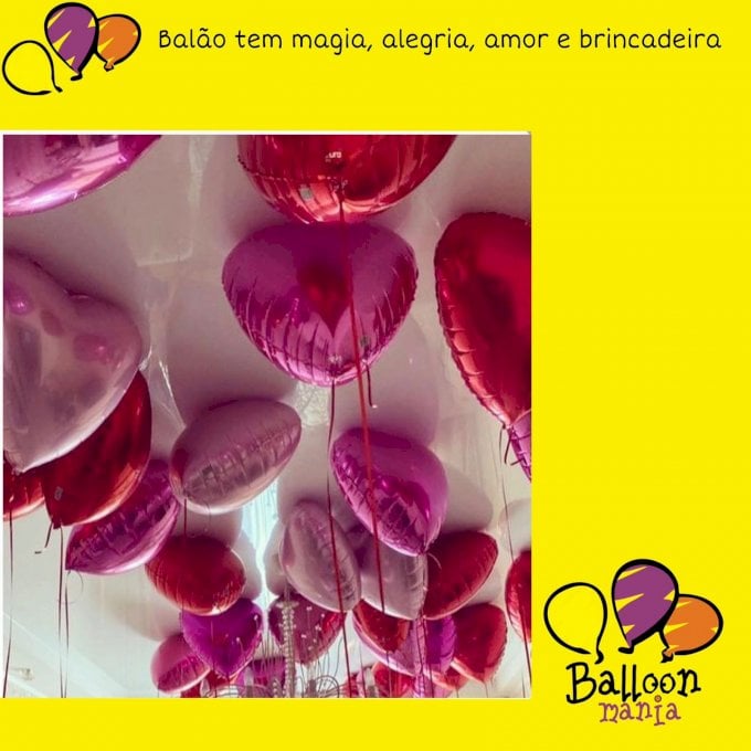 BALAO METALIZADO 18¨ UNIDADE COM GAS HELIO