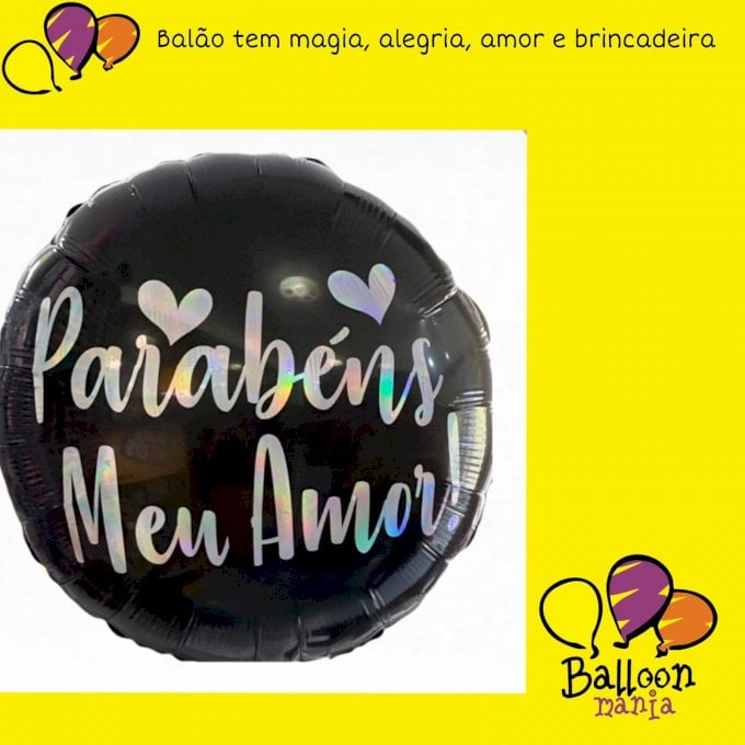 ARRANJO BALAO METALIZADO PERSONALIZADO 2 LINHA 1 UND