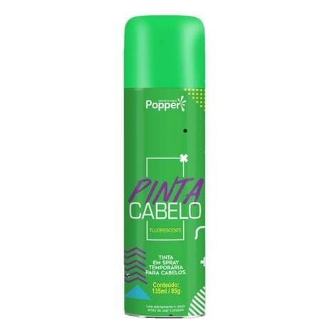 TINTA POPPER CABELO SPRAY 135ML/85G VERDE CABELO MALUCO