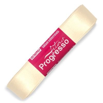 FITA CETIM DUPLO 10 METROS  22MM COR 311 (CHAMPANGNE)