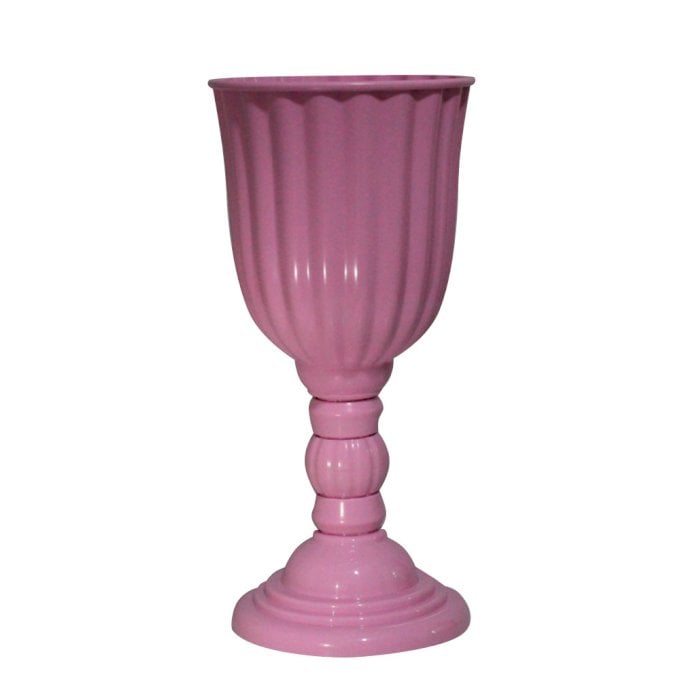 VASO DUBAI 21CM UND ROSA CLARO CANDY