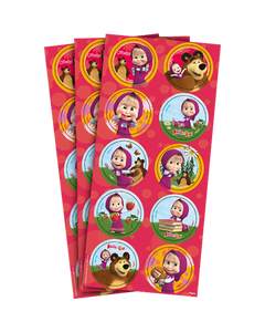 COPO PLASTICO C/8UND MASHA E O URSO