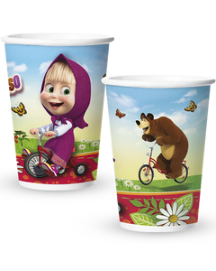 COPO PAPEL C/8UND MASHA E O URSO