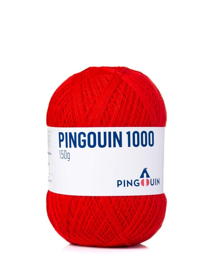 PINGOUIN 1000 148 TEX 100% ALGODAO VERMELHO