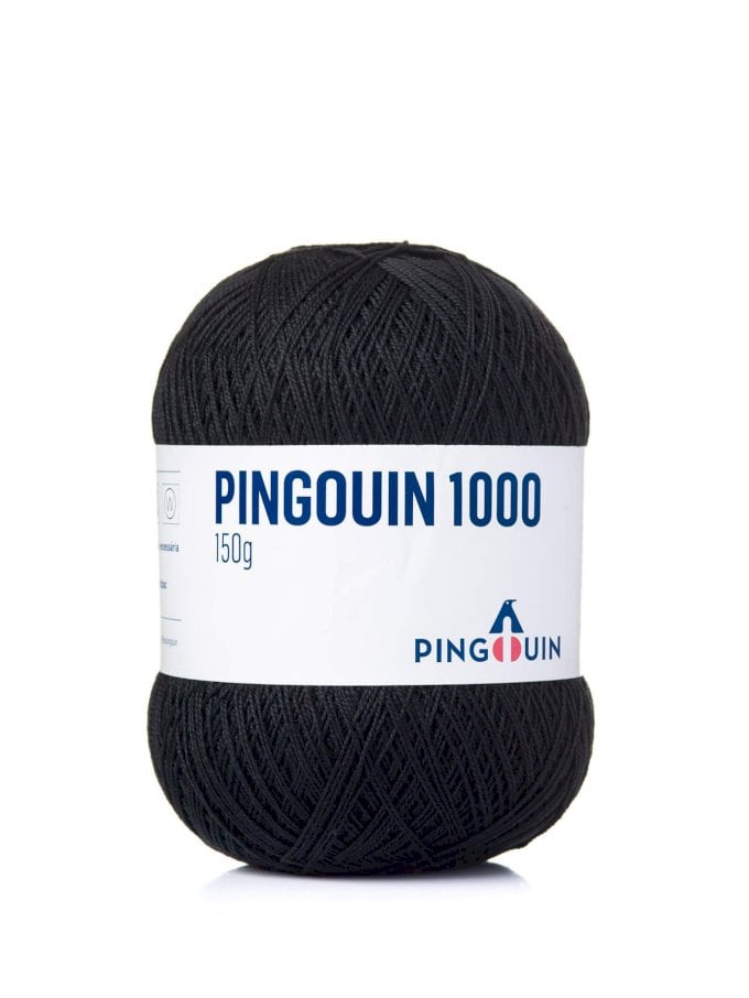 PINGOUIN 1000 148 TEX 100% ALGODAO PRETO