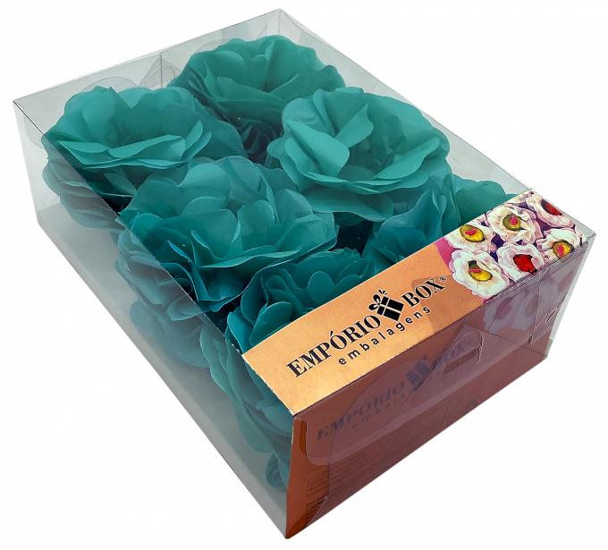 FLOR DE SEDA C/30UND 22,5X16X8CM-VERDETIFFANY