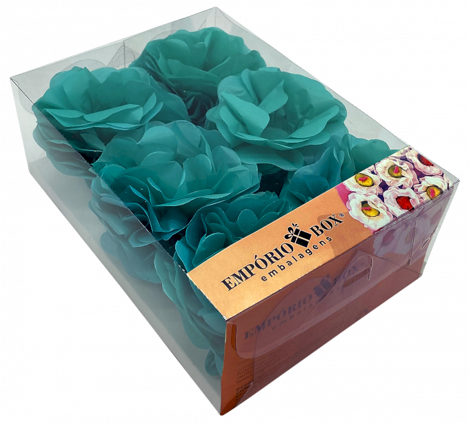 FLOR DE SEDA C/30UND 22,5X16X8CM-VERDETIFFANY