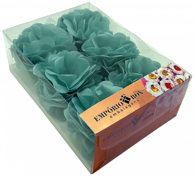 FLOR DE SEDA C/30UND 22,5X16X8CM-VERDE MENTA