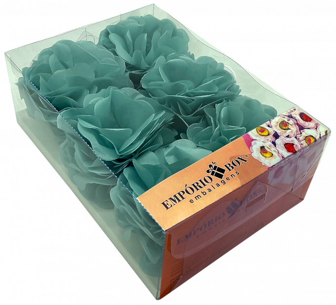 FLOR DE SEDA C/30UND 22,5X16X8CM-VERDE MENTA