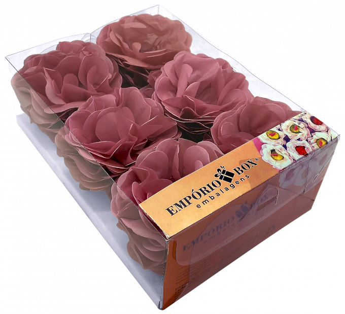FLOR DE SEDA C/30UND 22,5X16X8CM-ROSA SECO