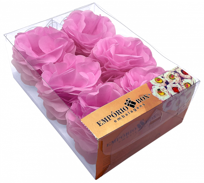 FLOR DE SEDA C/30UND 22,5X16X8CM-ROSA CLARO