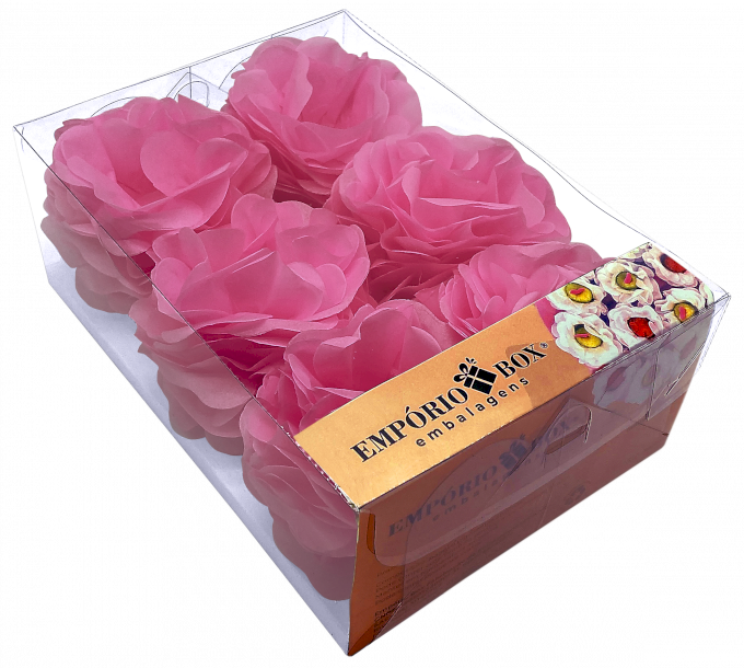 FLOR DE SEDA C/30UND 22,5X16X8CM-ROSA CHICLETE
