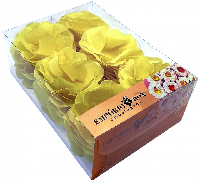 FLOR DE SEDA C/30UND 22,5X16X8CM-AMARELO RIO DE JANEIRO