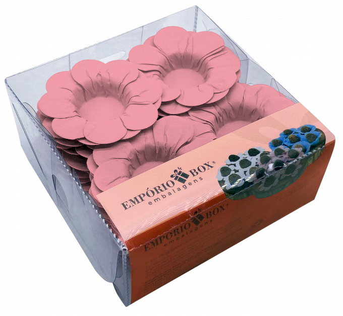 PETALA DE PAPEL 13X13X5CM C/40UND-ROSA FIDJI