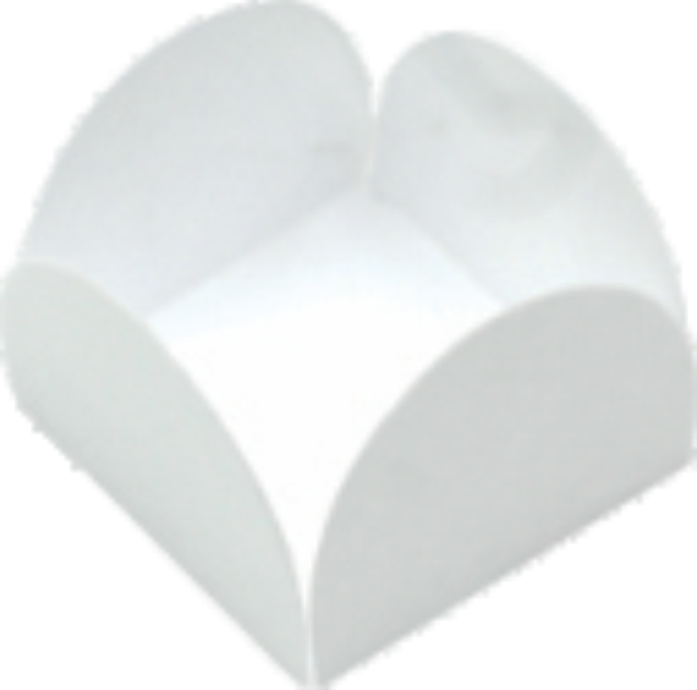 BASE PARA DOCINHO 35MM FUNDO TAMANHO C/50UND PAPEL EXTRA VIRGEM-BRANCO