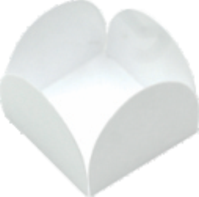 BASE PARA DOCINHO 35MM FUNDO TAMANHO C/50UND PAPEL EXTRA VIRGEM-BRANCO