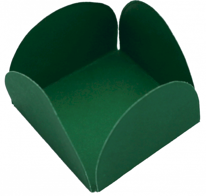 BASE PARA DOCINHO 35MM FUNDO TAMANHO C/50UND PAPEL EXTRA VIRGEM-VERDE ESCURO