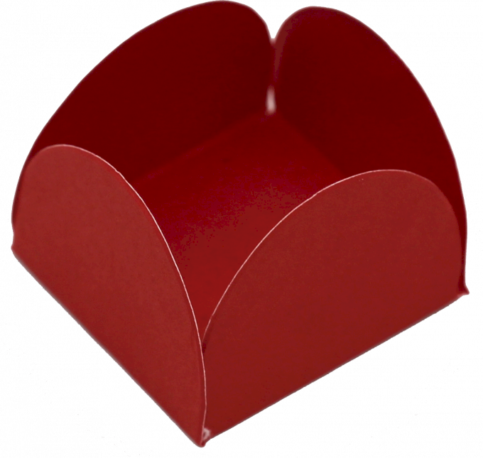 BASE PARA DOCINHO 35MM FUNDO TAMANHO C/50UND PAPEL EXTRA VIRGEM-VERMELHO