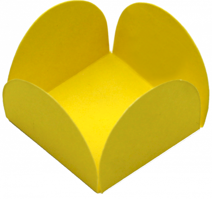 BASE PARA DOCINHO 35MM FUNDO TAMANHO C/50UND PAPEL EXTRA VIRGEM-AMARELO
