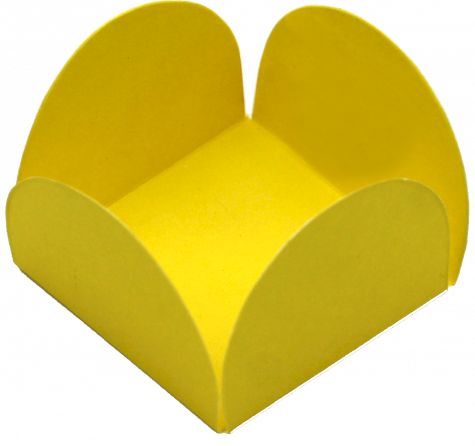 BASE PARA DOCINHO 35MM FUNDO TAMANHO C/50UND PAPEL EXTRA VIRGEM-AMARELO