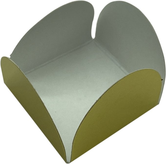 BASE PARA DOCINHO 35MM FUNDO TAMANHO C/50UND PAPEL LAMINDAO-OURO