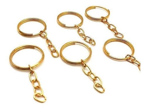 ARGOLA CHAVEIRO PINGO LDD-69 DOURADO UND