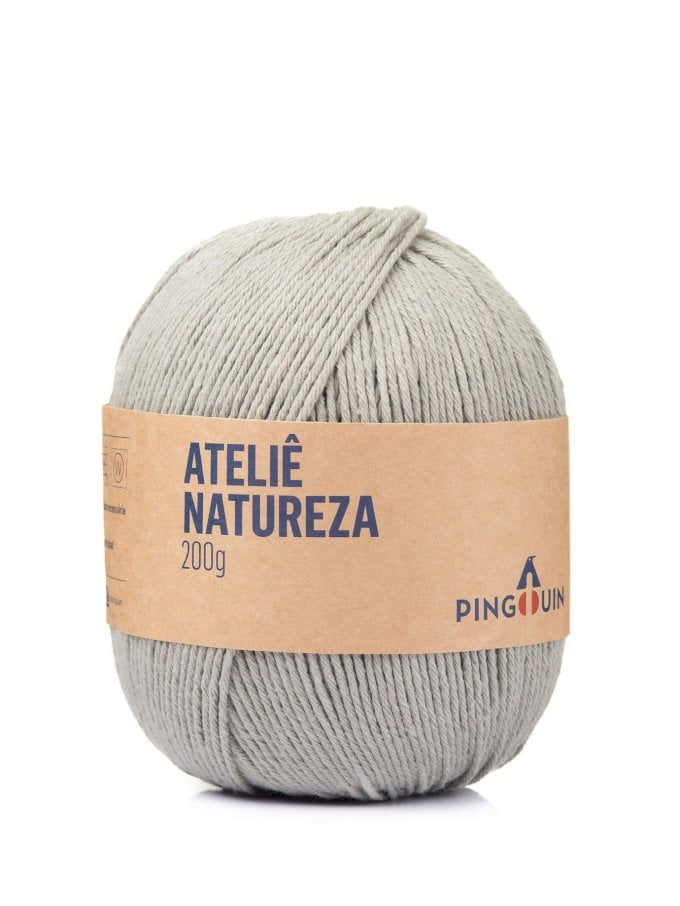 FIO/LINHA PINGOUIN ATELIE NATUREZA 200G-ARGENTO 0824 