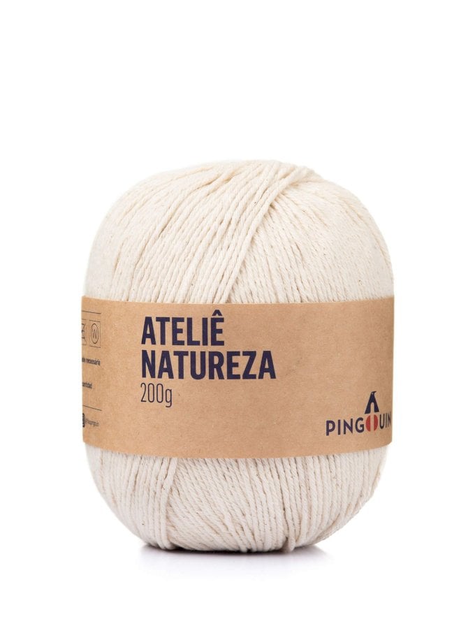 FIO/LINHA PINGOUIN ATELIE NATUREZA 200G-NATURAL 0001