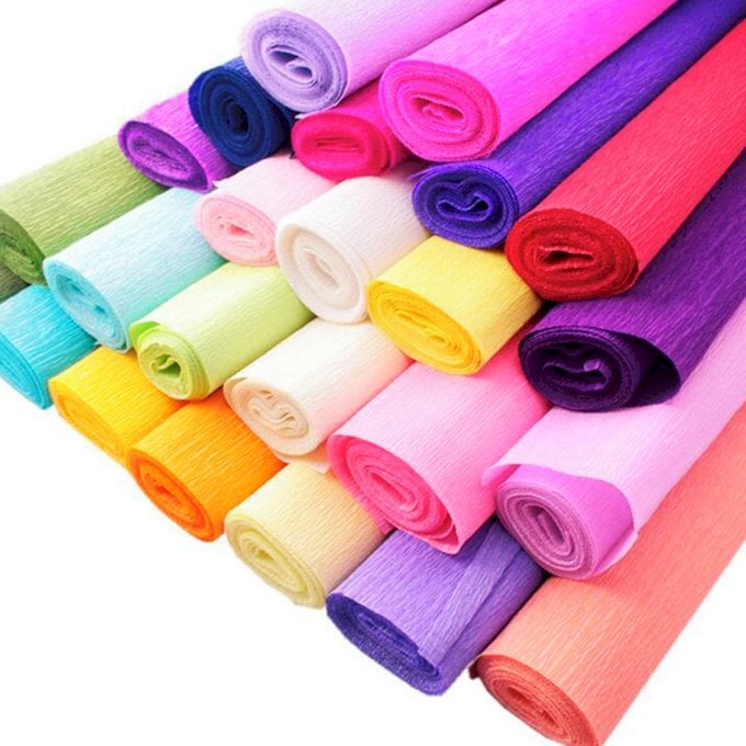 PAPEL CREPOM  48CM X 2M UND ( MENCIONAR COR DESEJADA VIA WhatsApp)