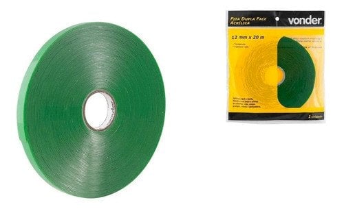 FITA DUPLA FACE ACRILICA 12MMX20M 150KG UND