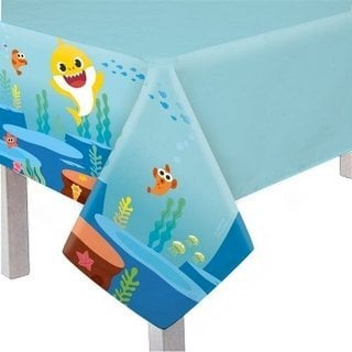 TOALHA MESA PRINCIPAL 118X180 BABY SHARK UND