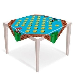 TOALHA DE MESA CONVIDADOS SUPER MARIO 79X79 UND
