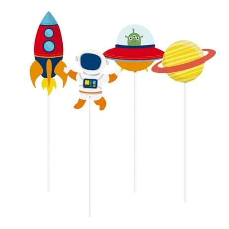 PICK LONGO DECORATIVO ASTRONAUTASORTIDO C/8