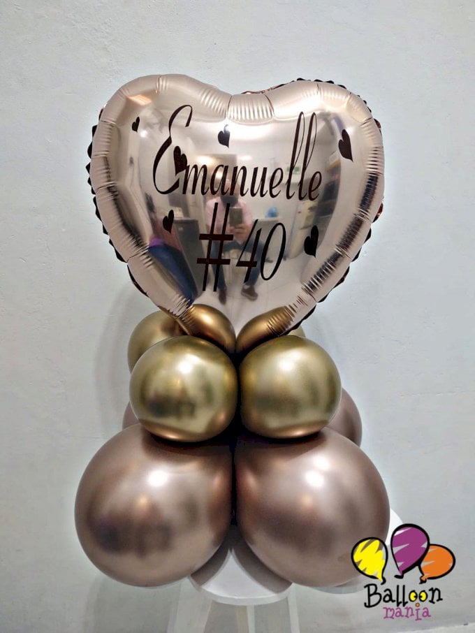 ARRANJO DE BALOES METALIZADO 18¨ 9CHRO11 PERSONALIZADO MAE