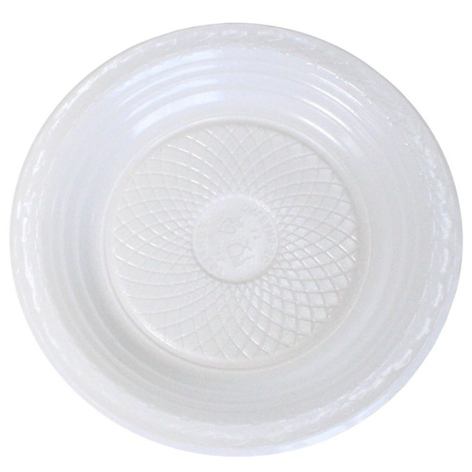 PRATO DESCARTAVEL BRANCO 21CM C/10UND