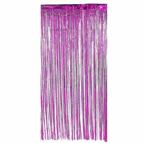 CORTINA METALIZADA TIRAS LILAS 2 X 1MT UND